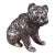 Cast of a Silverplated Sitting Bear Ca. 1930s For Sale