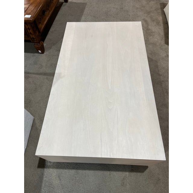 Four Hands Ashen Gray Wood "Hudson" Coffee Table For Sale In Las Vegas - Image 6 of 8