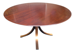 Model T69 Dining Table in Brass-Plated Iron by Eugenio Gerli and Osvaldo Borsani for Tecno, 1970s