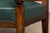 Early 19th Century French Empire Walnut Sofa in Forest Green For Sale - Image 13 of 18