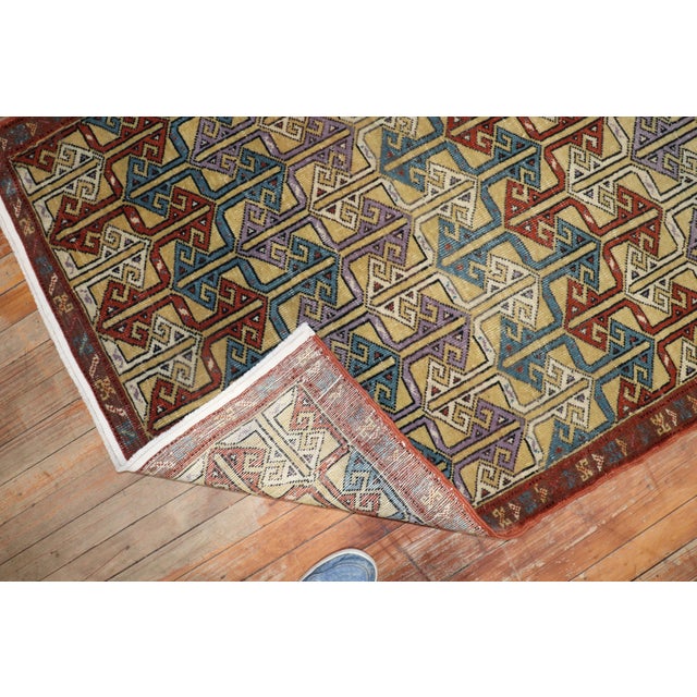 Vintage Turkish Anatolian Scatter Rug - 3'7" x 5'7" For Sale In New York - Image 6 of 9