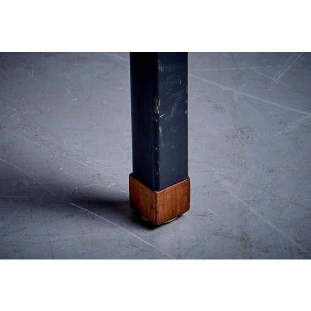 Set of Armchair and Ottoman with Walnut Armrests attributed to Carl Auböck, 1950s For Sale - Image 16 of 18