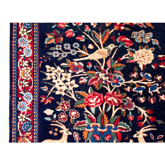 1920s Early 20th Century Persian Kashan Rug For Sale - Image 5 of 14