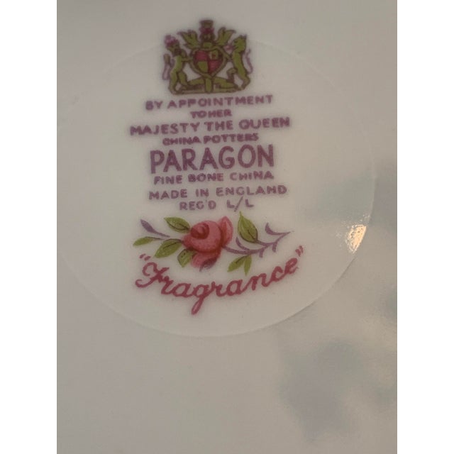 Shabby Chic Vintage English Bone China Salad or Dessert Plates Set of 8 For Sale - Image 3 of 11