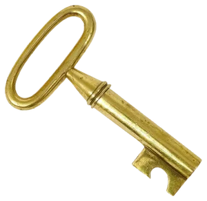 Large Austrian Brass Key Cork Screw by Carl Auböck, 1950s