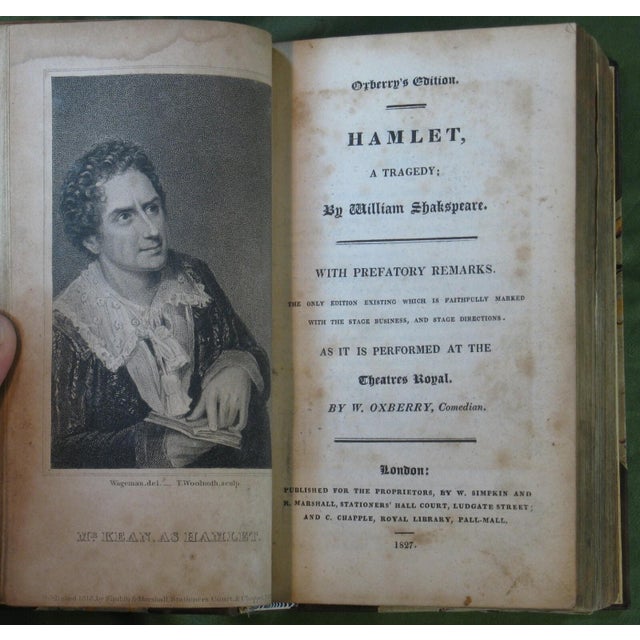 Antique Book Oxberry's English Dama Rare Edition 9 Plays C. 1818 Shakespeare Fine Rebinding For Sale - Image 15 of 18