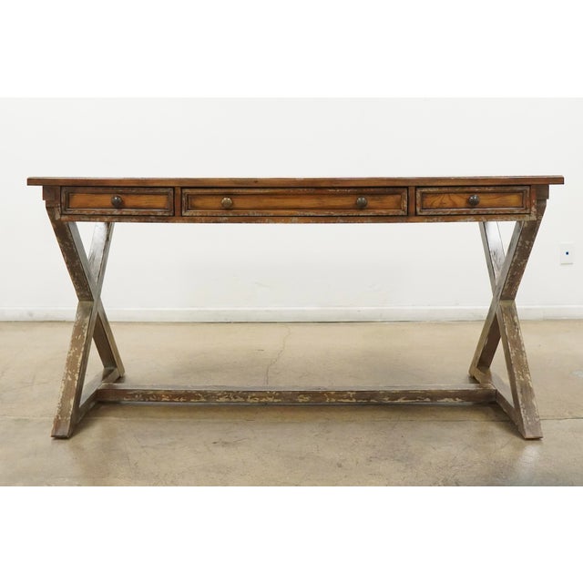 Vintage-inspired and full of character, the Hooker Furniture Melange Bennett Writing Desk blends rustic craftsmanship with...