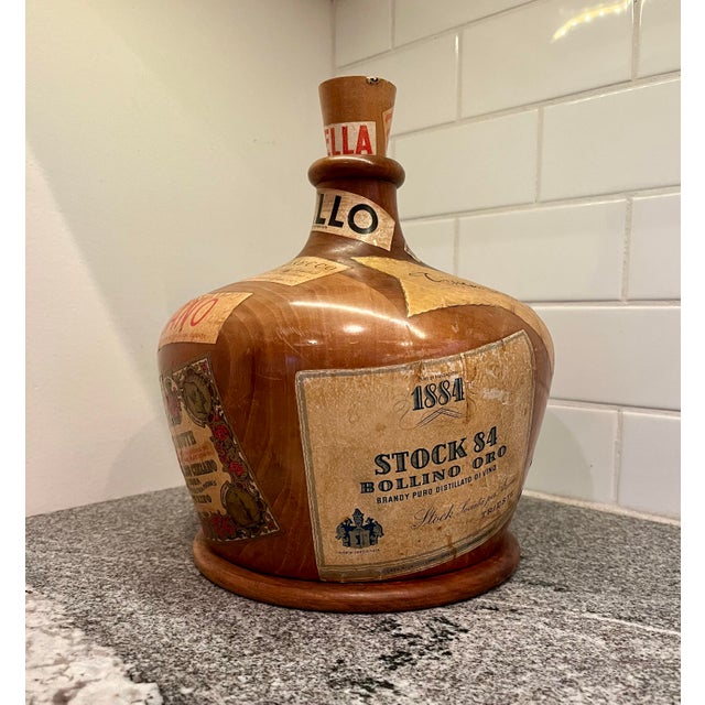 Mid-Century Modern Mid Century Wine Bottle Decanter Poker Chip Caddy For Sale - Image 3 of 12