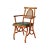 Rattan Armchair With Caned Backrest For Sale
