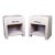 Late 20th Century Pair of Blonde Crespi Style Nightstands For Sale
