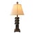 Vintage Elephant Table Lamp, Black & Gold Hollywood Regency, Sculptural Animal Lamp, Tropical Asian-Inspired Decorative Lighting For Sale