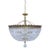 Vintage 1950s Italian Brass Basket Chandelier For Sale