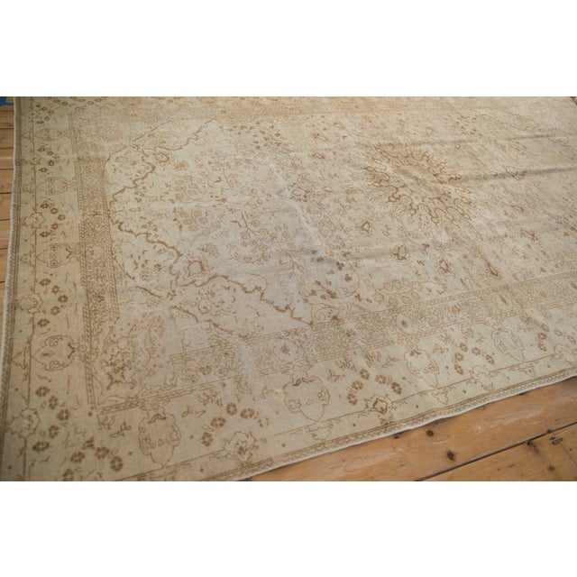 Vintage Distressed Kaisary Carpet - 6'5" x 9'11" For Sale - Image 10 of 10