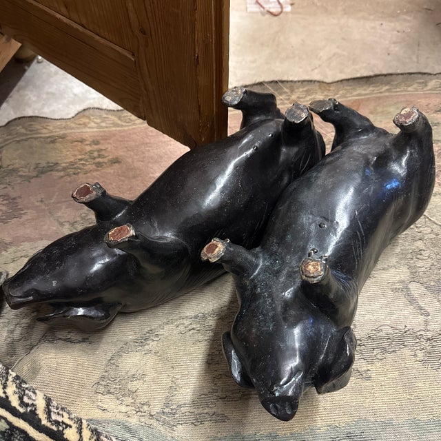 Antique Bronze Pigs For Sale - Image 10 of 11