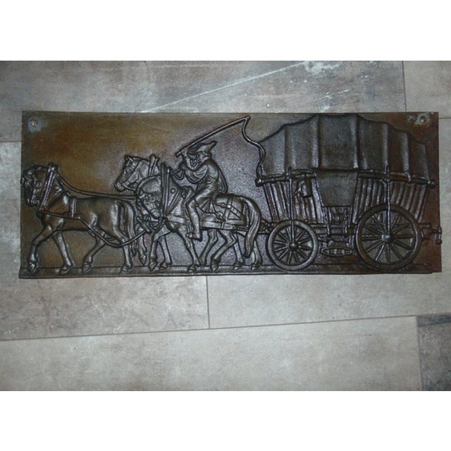 Black Cast Iron Advertising Sign, 1970s For Sale - Image 8 of 8