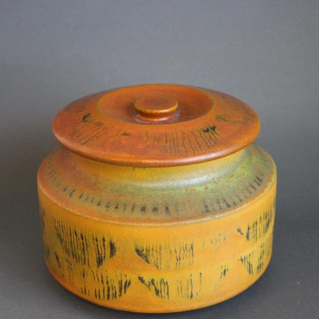 Mid-Century Italian Ceramic Bowl with Lid by Alessio Tasca, 1960s For Sale - Image 14 of 14