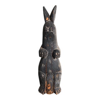 Primitive Carved Bunny For Sale