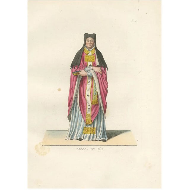 Religious Costume, 1400s, Paper For Sale