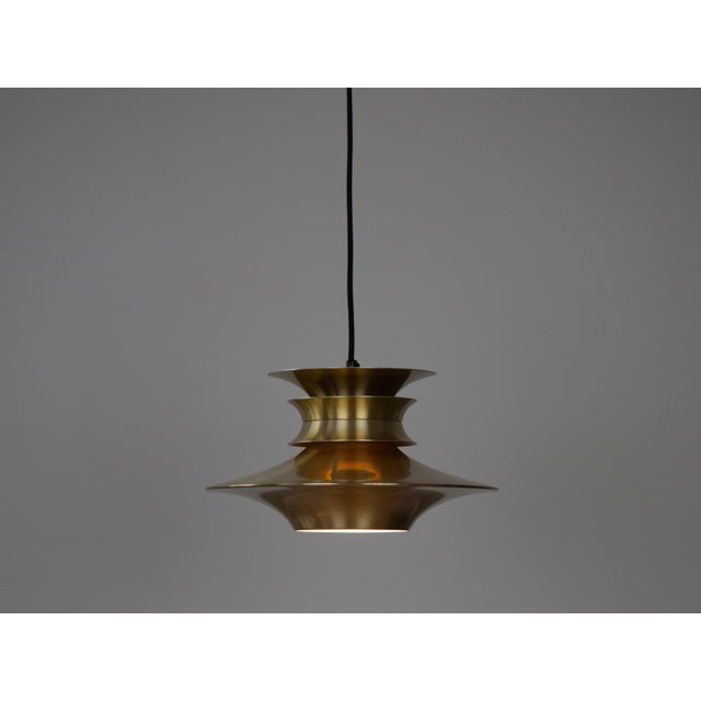Vintage Danish Pendant Lamp attributed to Bent Nordsted for Lyskær Lighting, 1980s For Sale - Image 4 of 11