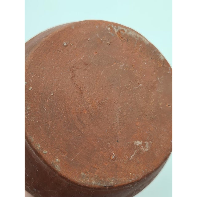 Ceramic Antique Glazed Red Clay Vessel, Europe, 1880 For Sale - Image 7 of 11