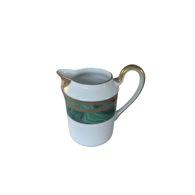 In absolutely PRISTINE Vintage Condition is this Vintage Christian Dior Guadron Malachite Creamer Pot made of Fine China...