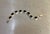 1960s-70s sterling silver/onyx link bracelet. Marked "Thailand 925" at clasp. Some mild signs of wear/use to metal...