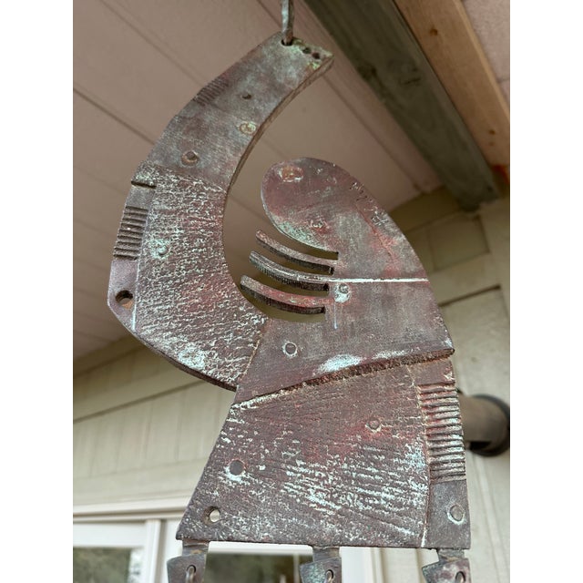 1960s Paolo Soleri Signed Cosanti Bronze Bell Large Monumental Vintage Piece For Sale - Image 5 of 8