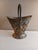 Unique antique brass coal scuttle bucket. It is in lovely shape for age. Front and back are flanked with a unicorn and a...