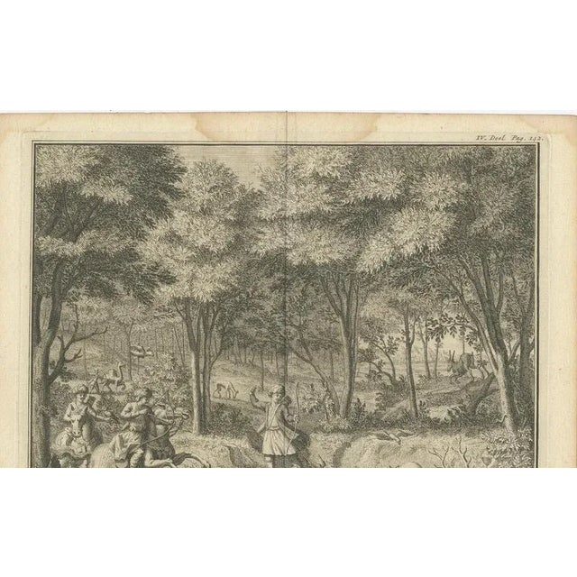 Philips, Hunting Scene, 1700s, Paper For Sale - Image 3 of 10