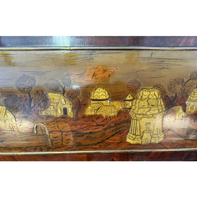 Early 1900’s Antique Heavily Inlaid Rolltop Desk For Sale - Image 14 of 17