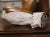 19th Century French Carved Marble Eagle Sculpture With Glass Eyes For Sale - Image 9 of 12