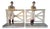 Vintage Kentucky Tavern Creation Jockey / Equestrian Bookends Circa 1947, a Pair For Sale