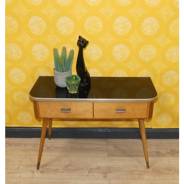 Charming hallway furniture Sweet mini chest of drawers on delicate legs Super dainty and beautifully shaped with two...