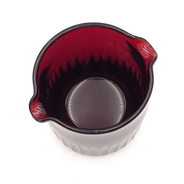 Red Red Glass Wine Rinser, Probably Georgian For Sale - Image 8 of 9