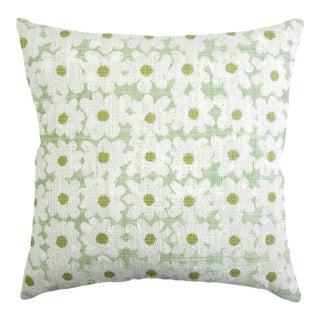 Kevin O'Brien Daisy Pear 18" Performance Pillow For Sale