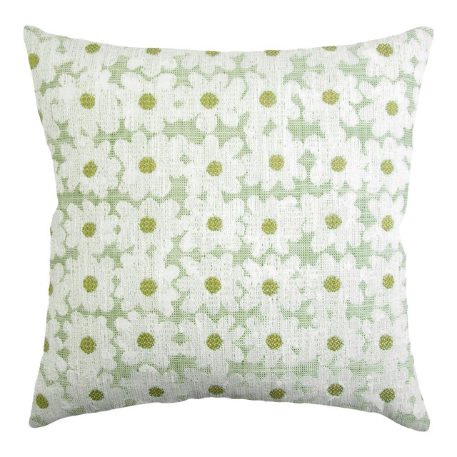 Kevin O'Brien Daisy Pear 18" Performance Pillow For Sale