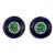Pair of 19th Century J. Roth Majolica Plates From London For Sale