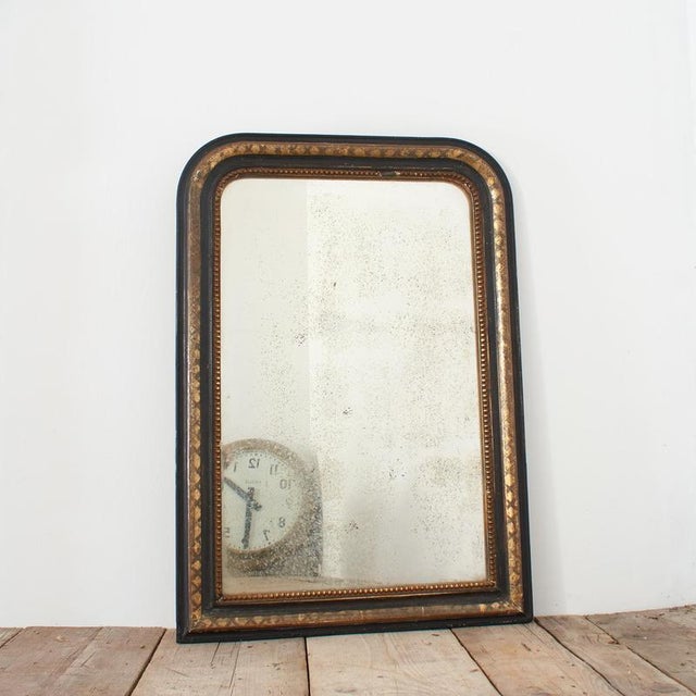 Antique French Louis Philippe Foxed Glass Mirror For Sale - Image 6 of 6