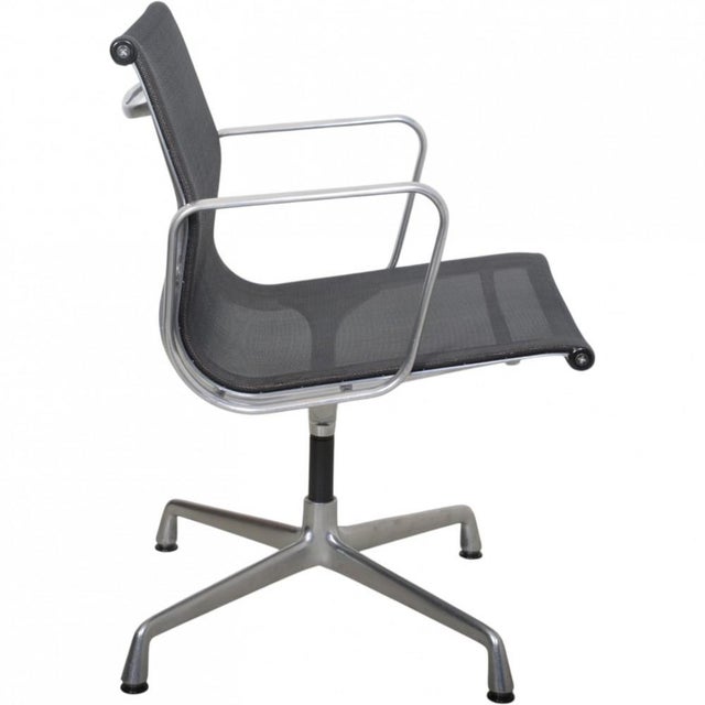 EA-108 Chair in Black Mesh and Aluminium by Charles Eames, 2000s For Sale - Image 17 of 17