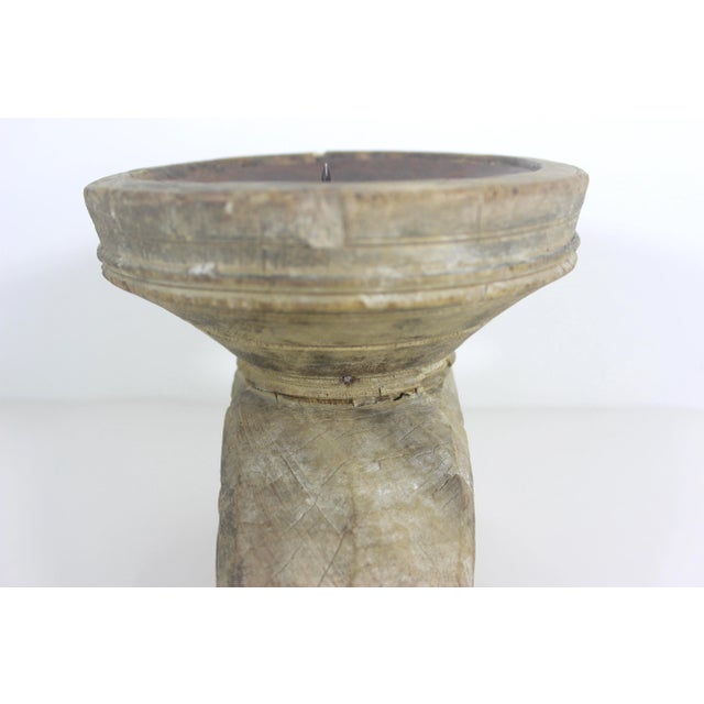 Vintage Wood and Metal Candleholder Seed Sorter For Sale - Image 11 of 11