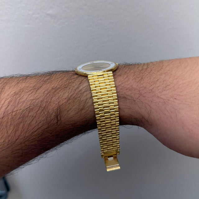 Piaget 2642 18k Gold Ultra-Thin Manual 2-Tone Dial 31mm Watch For Sale - Image 10 of 13