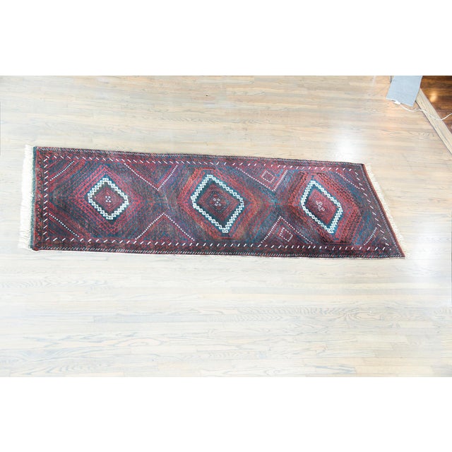 Tribal Vintage Afghani Baluch Rug For Sale - Image 3 of 13