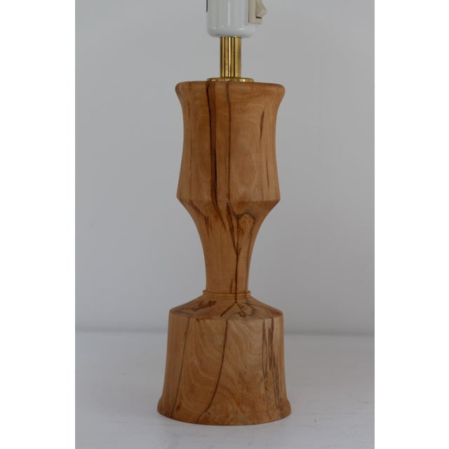 Danish Wooden Table Lamp, 1970s For Sale - Image 4 of 18