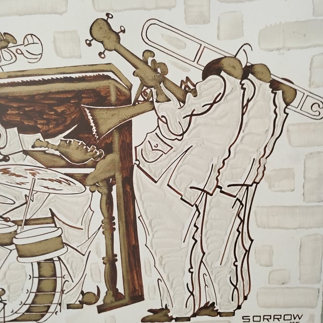 Vintage William Sorrow Mixed- Media Painting Titled "Papa French" For Sale - Image 17 of 18