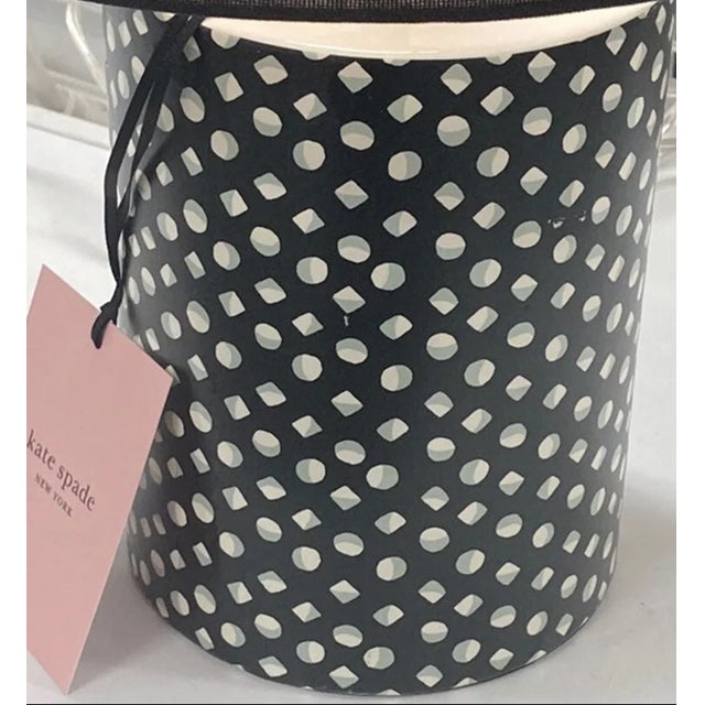 Kate Spade Kate Spade Blue Plaid Accent Cylinder Table Lamp For Sale - Image 4 of 5