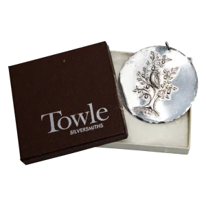 1971 Towle Sterling Ornament Partridge in a Pear Tree With Dove of Peace Box