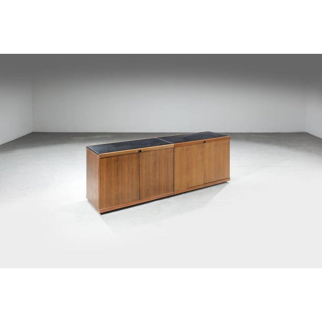 Wood Model MB55 Sideboards by Vico Magistretti for Poggi, 1960s, Set of 2 For Sale - Image 7 of 7