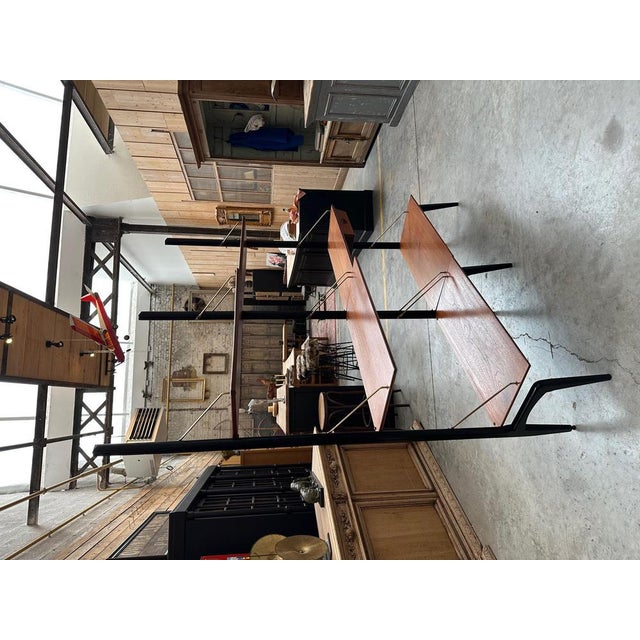 Wood Teak Modular Shelf by Louis Van Teeffelen, 1950s For Sale - Image 7 of 14