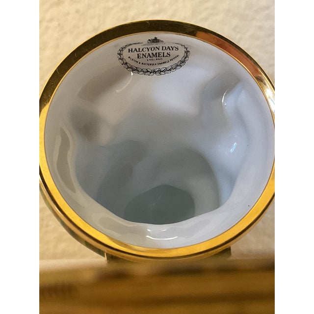 Halcyon Days English Enamel Hand Painted Panda Bear Trinket For Sale - Image 11 of 12