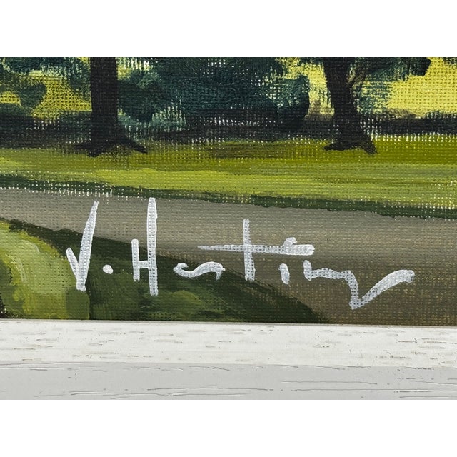 Original Scottish Painting of Edinburgh Castle & Ross Fountain by Vikki Hastings – Framed Cityscape” For Sale - Image 11 of 18